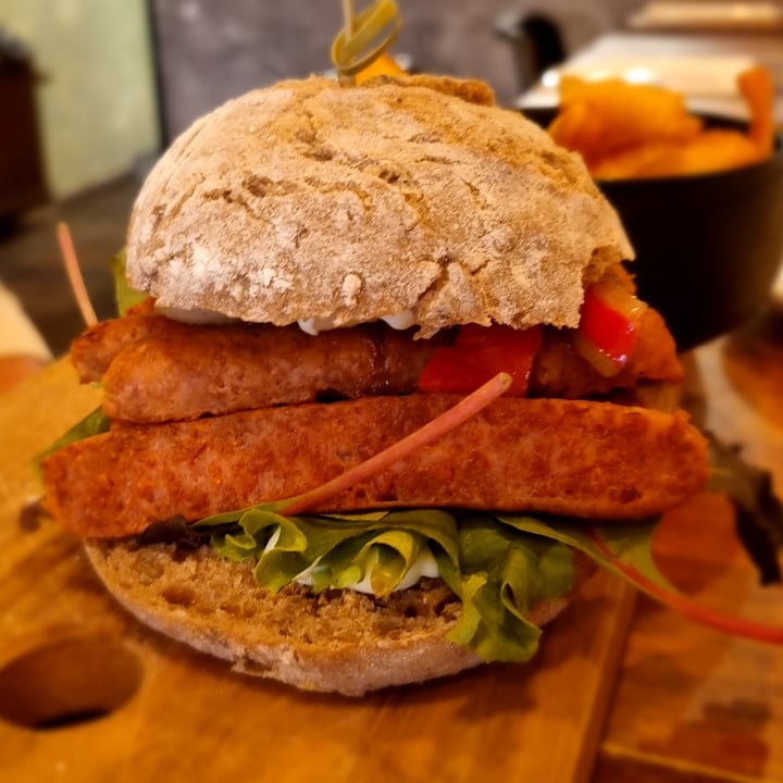 photo of SOIL VEGAN CAFE Chorizo Burger shared by @plantbasedtherapist on  14 Oct 2022 - review
