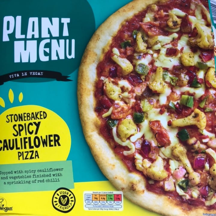 review photo of Plant Menu Stonebaked Spicy Cauliflower Pizza shared by @catscanfly on 28 May 2020 - review