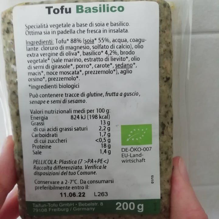 review photo of Taifun Tofu al basilico shared by @ale94toma on 17 Jun 2022 - review