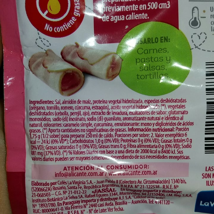 review photo of Alicante Sabor en Polvo Panceta y Hierbas shared by @agustinadiaz on 28 Feb 2022 - review