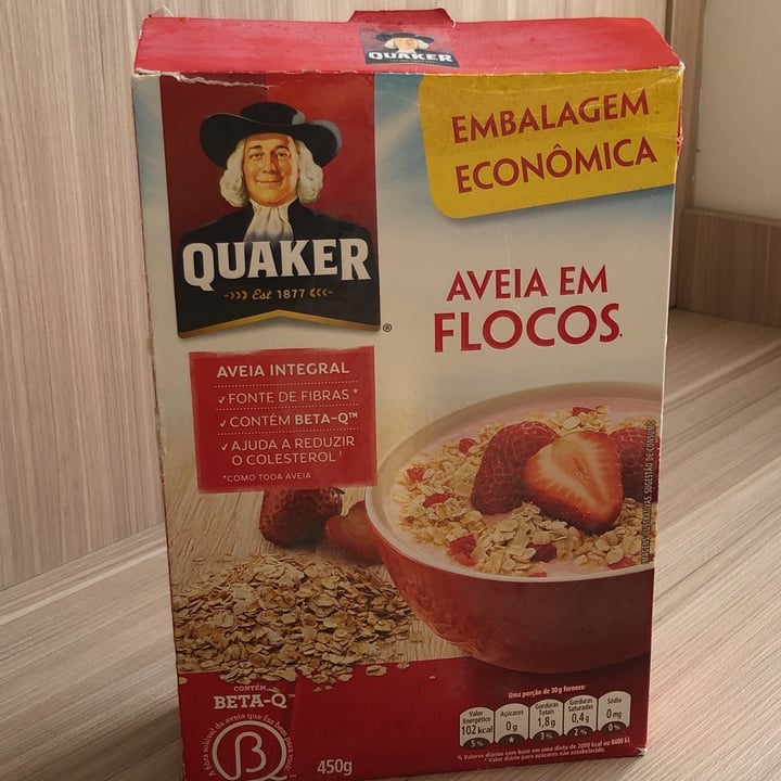 photo of Quaker Aveia em Flocos Regulares shared by @milenas2 on  24 Jan 2022 - review