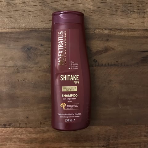 Shampoo Bio Extratus Shitake Plus Reconstrução Nutritiva 350Ml - BIO  EXTRATUS