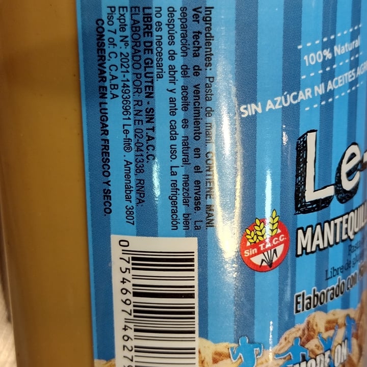 photo of Le-Fit Mantequilla De Mani shared by @peaceandlove on  31 Dec 2021 - review
