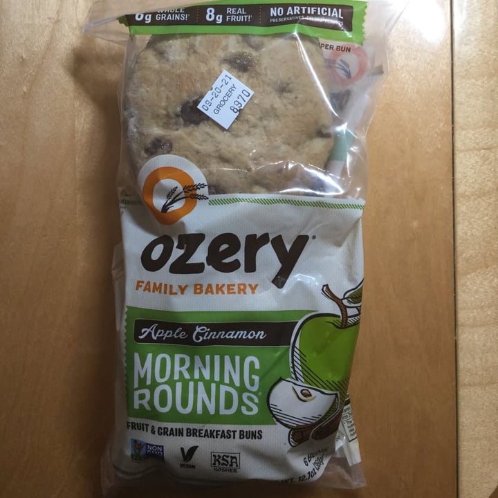 photo of Ozery Bakery Ozery Bakery Apple Cinnamon Morning Rounds shared by @janetisvegan on  16 Sep 2021 - review