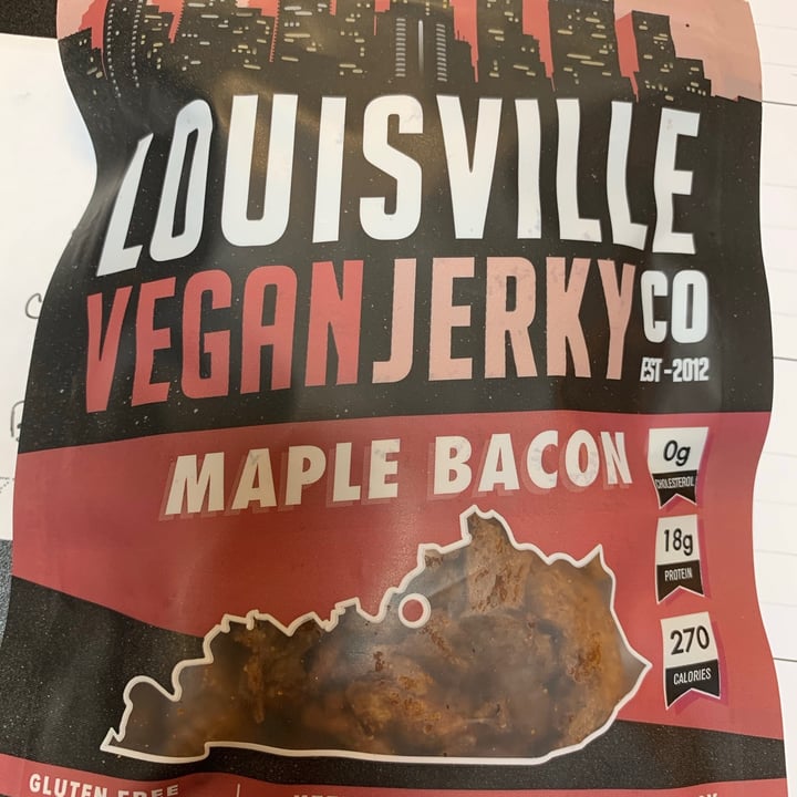 photo of  Louisville Vegan Jerky Co. Maple Bacon shared by @allhess on  14 Jan 2021 - review