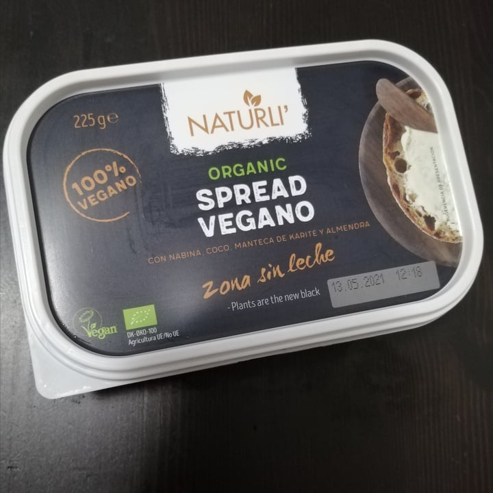 photo of Naturli' Organic Spread Vegano shared by @danvavidan on  13 Mar 2021 - review