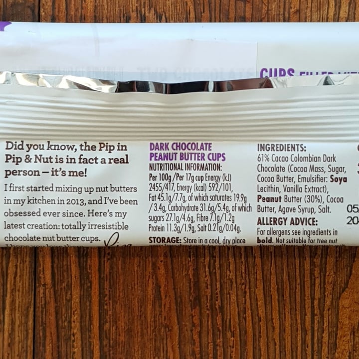 photo of Pip & Nut Dark Chocolate Peanut Butter Cups shared by @vanpanda on  04 Mar 2021 - review