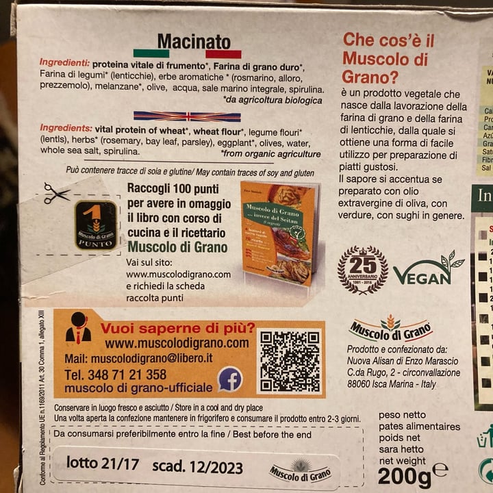 review photo of Muscolo di Grano Macinato shared by @gioppedrielli on 08 Apr 2022 - review