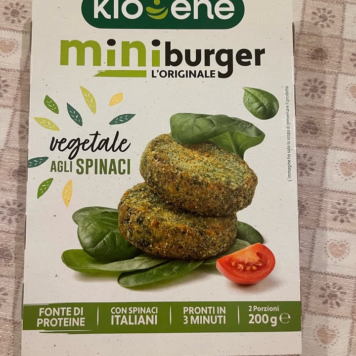 photo of Kioene Mini Burger Vegetale Agli Spinaci shared by @cristinagrillo on  19 May 2022 - review