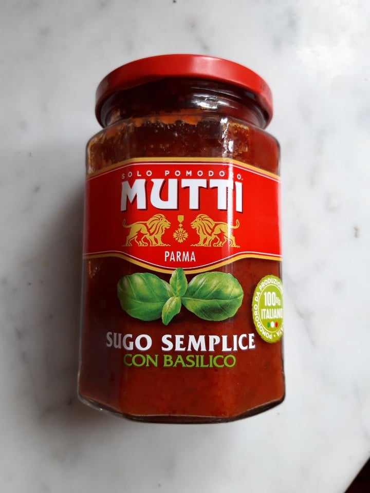 photo of Mutti Sugo Semplice Con Basilico shared by @valent18 on  29 Feb 2020 - review