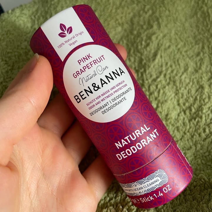 photo of Ben & Anna Natural Deodorant shared by @lindads on  14 Mar 2022 - review