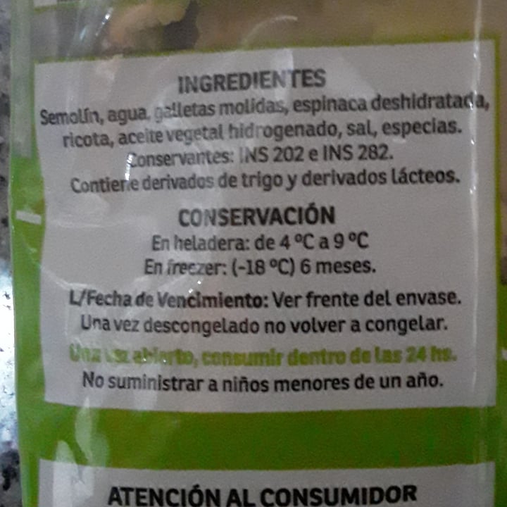 photo of Orali Ravioles de Espinaca envase Familiar shared by @belencardozo on  19 Jul 2020 - review