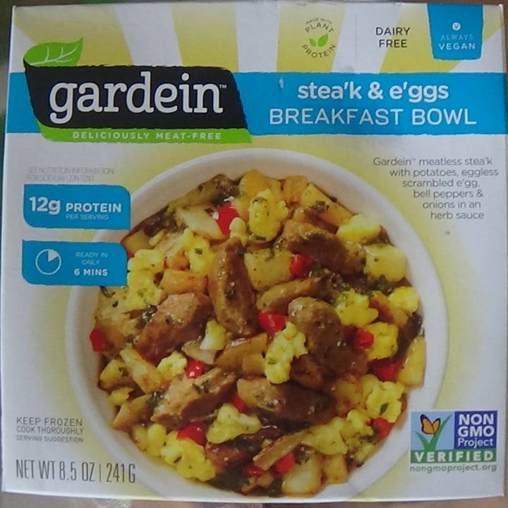 photo of Gardein Stea'k and E'ggs Breakfast Bowl shared by @feelideal on  14 Mar 2021 - review