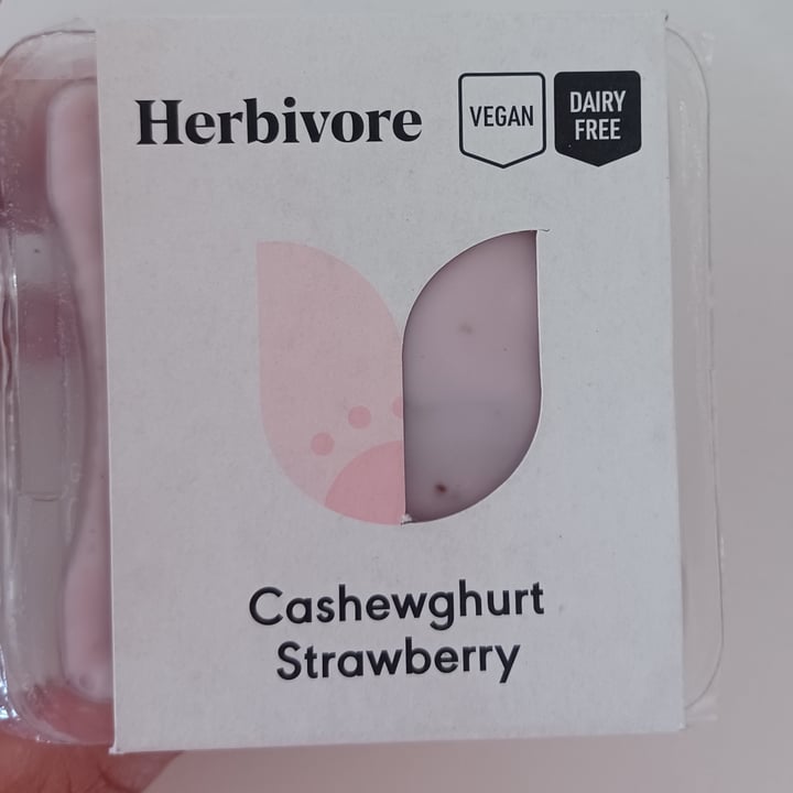 photo of Herbivore Cashewghurt Strawberry shared by @campsbayvegan on  25 Oct 2022 - review