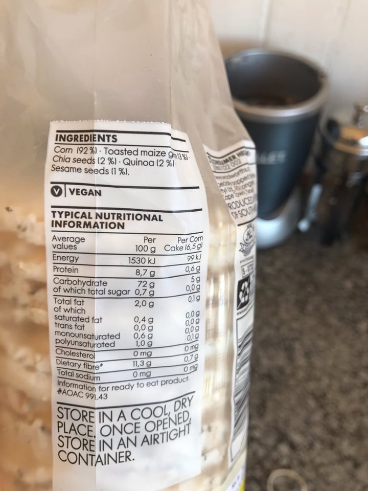 photo of Woolworths Food White corn cakes shared by @shanwels on  19 Jul 2019 - review