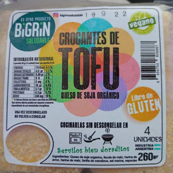 review photo of BiGrin Crocante De Tofu shared by @alexcosechalibertad on 24 Jun 2022 - review