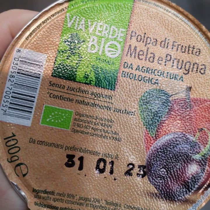 photo of Via Verde Bio Polpa Di Frutta Di Mela E Prugna shared by @lt97 on  19 Feb 2022 - review