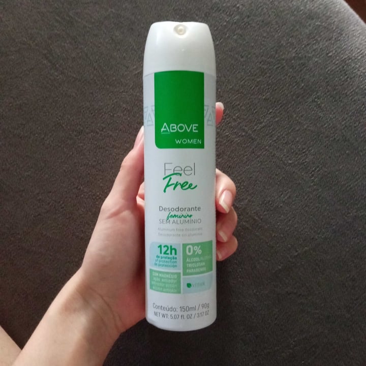 photo of Above Desodorante Feel Free Vegano shared by @lorrayne on  25 Sep 2022 - review
