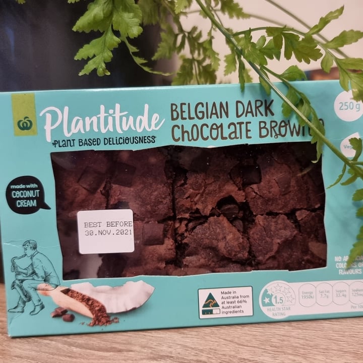 photo of Plantitude Belgian Dark Chocolate Brownie shared by @cinny on  24 Nov 2021 - review