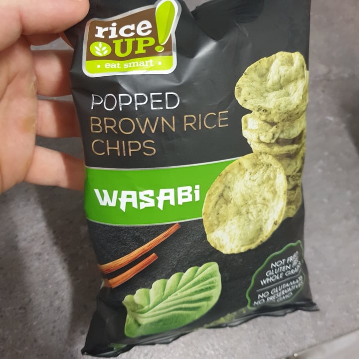 Wasabi Rice Chiops Rice Up! Wasabi brown rice chips Review | abillion