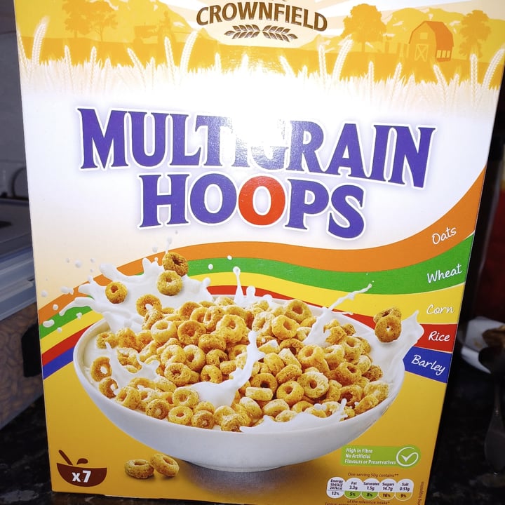 photo of Crownfield Multigrain Hoops shared by @veganema on  23 Oct 2022 - review