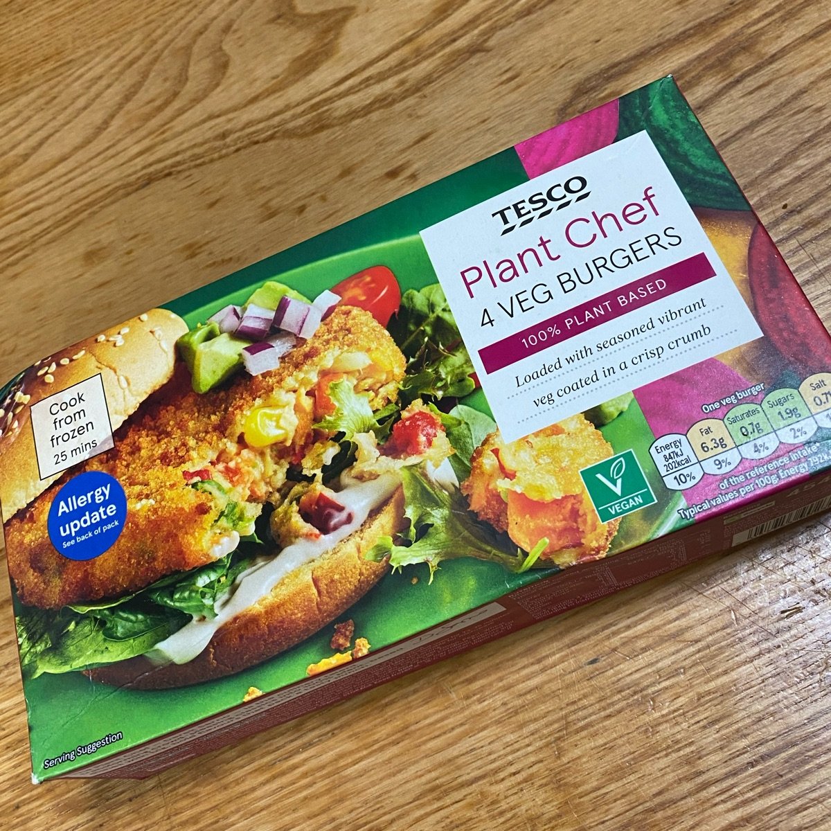 Tesco Plant Chef Veg burgers Reviews abillion