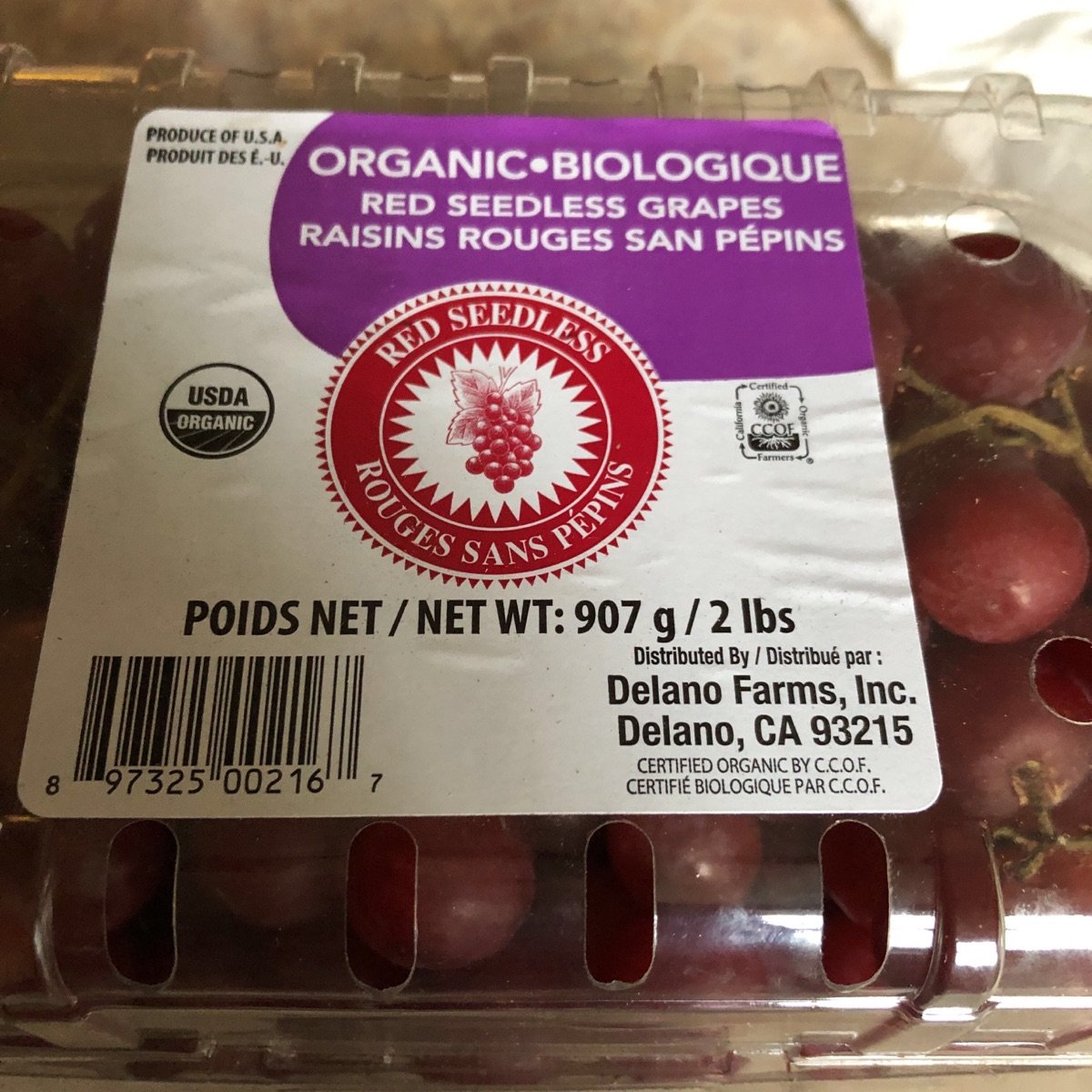 Delano farms Organic red seedless grapes Reviews abillion