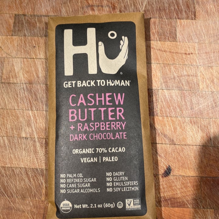 photo of Hu Kitchen Cashew Butter + Raspberry Dark Chocolate shared by @pkravetz1278 on  19 Jun 2021 - review