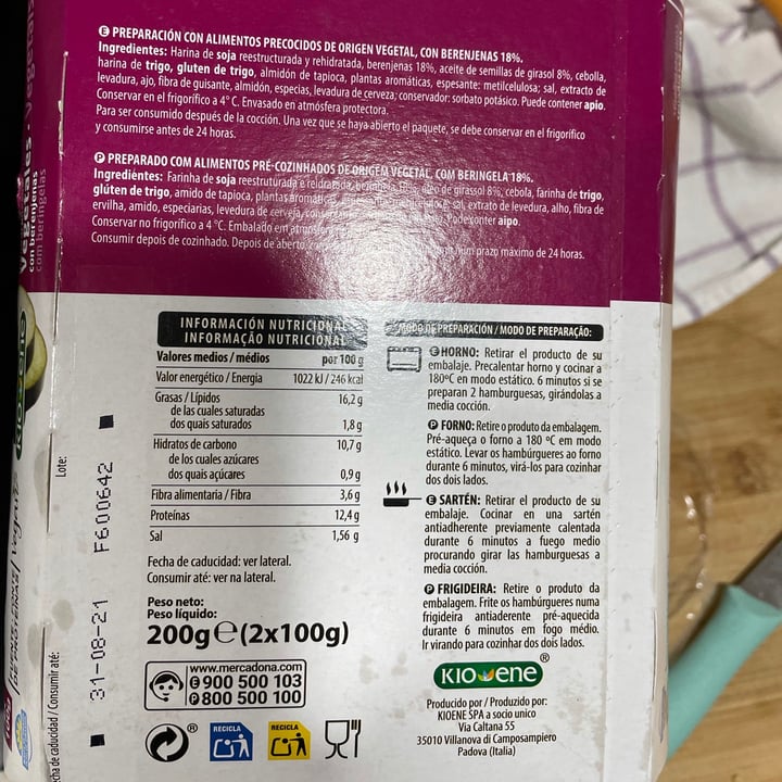 review photo of Kioene Hamburguesa de berengena shared by @raquelgutierreez on 22 Aug 2021 - review