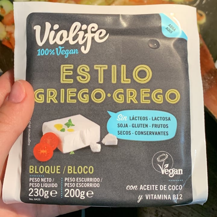 photo of Violife Greek White (Block/Panetto) shared by @juliaborges22 on  25 Apr 2022 - review