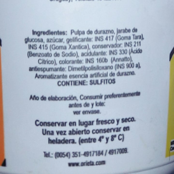 review photo of Orieta mermelada de durazno shared by @pr0greexagerada on 17 Jun 2022 - review