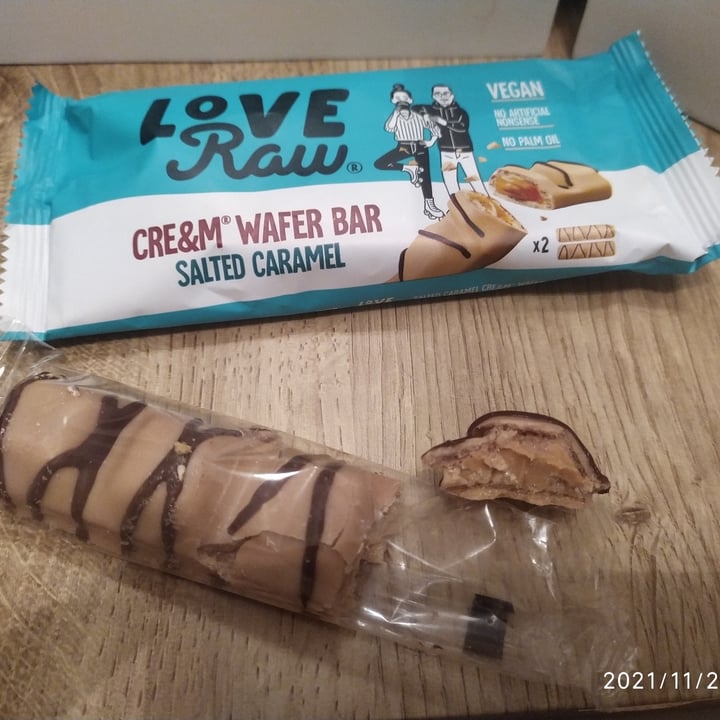 photo of LoveRaw Cre&m Wafer Bar (Salted Caramel) shared by @dotty on  27 Nov 2021 - review