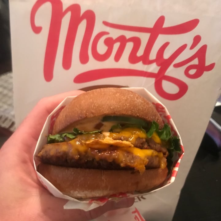 photo of Monty's good burger Double Burger shared by @dominionandchill on  26 Jun 2020 - review