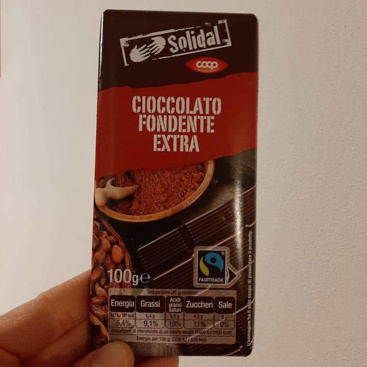 photo of Solidal coop Cioccolato Fondente Extra  shared by @silviar2101 on  13 Apr 2022 - review