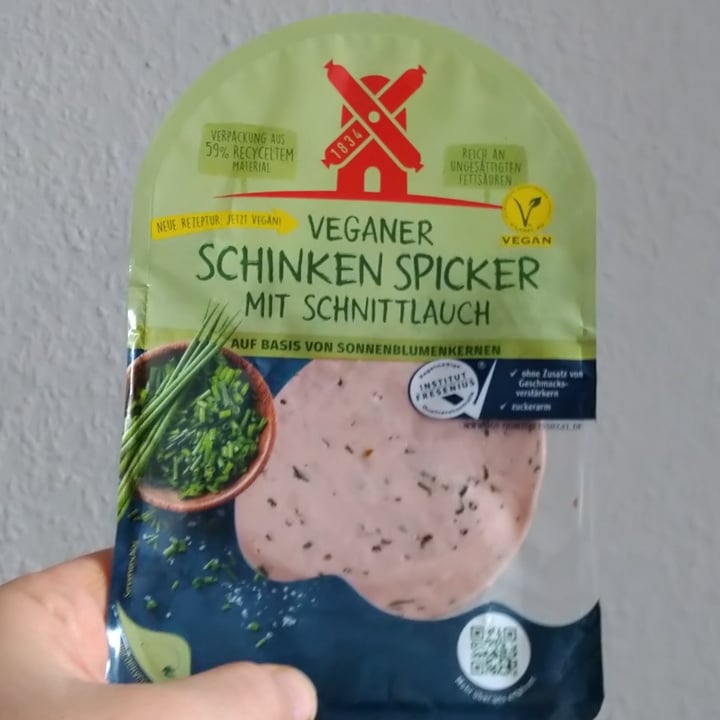 review photo of Rügenwalder Mühle Veganer Schinken Spicker Mit Schnittlauch shared by @marcosfeminella on 16 Feb 2022 - review