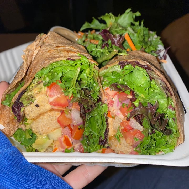 review photo of Native Foods Cafe Twister Wrap shared by @veganrecipesandvibes on 14 Nov 2020 - review