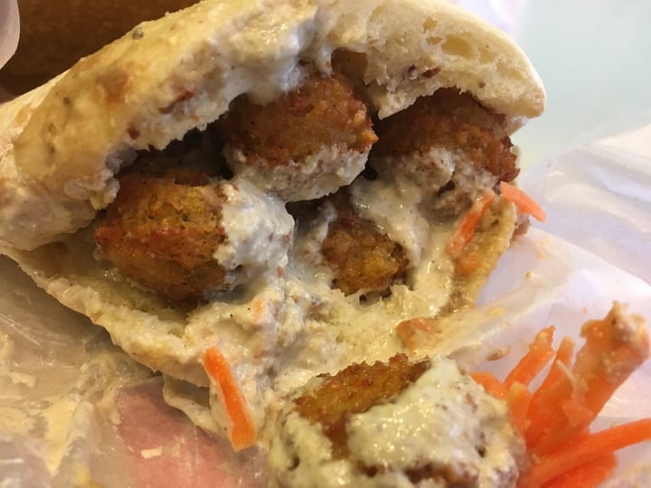 photo of Veggie Medio Oriente Falafel sandwich shared by @ladybiird on  26 Aug 2019 - review