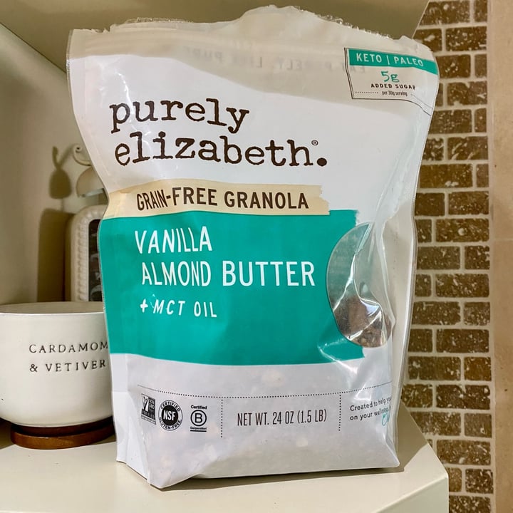 photo of Purely Elizabeth Vanilla Almond Butter - Grain Free Granola shared by @yarilovezzucchini on  13 Jul 2022 - review