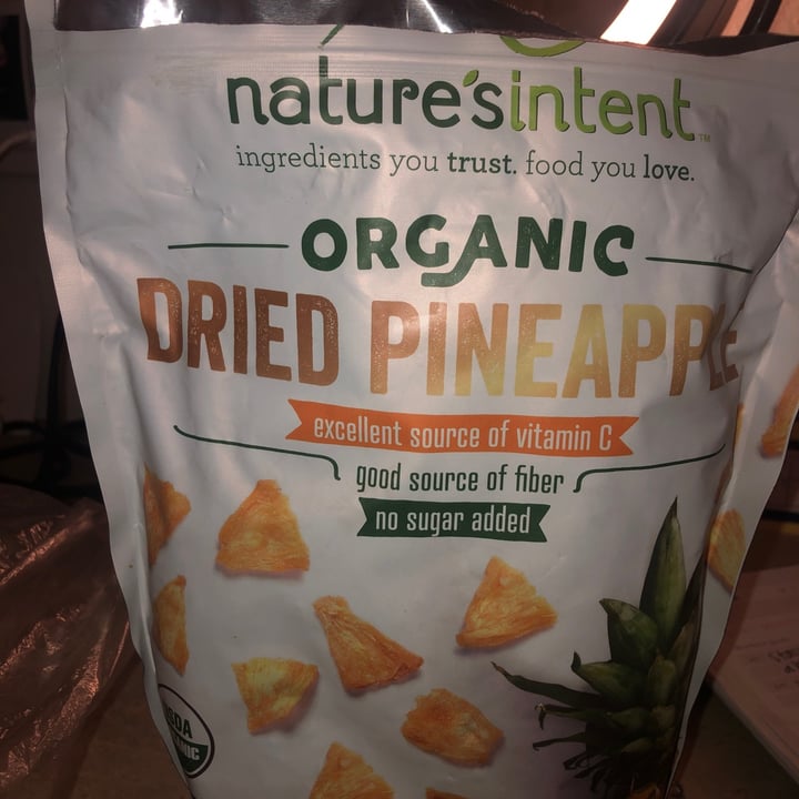 photo of Nature's Intent Dried pineapple shared by @chloebieraugel on  21 Jul 2021 - review