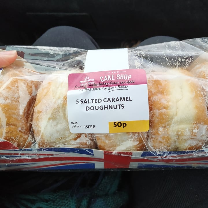 photo of Morrisons Salted caramel doughnuts shared by @catsronaut on  16 Feb 2021 - review