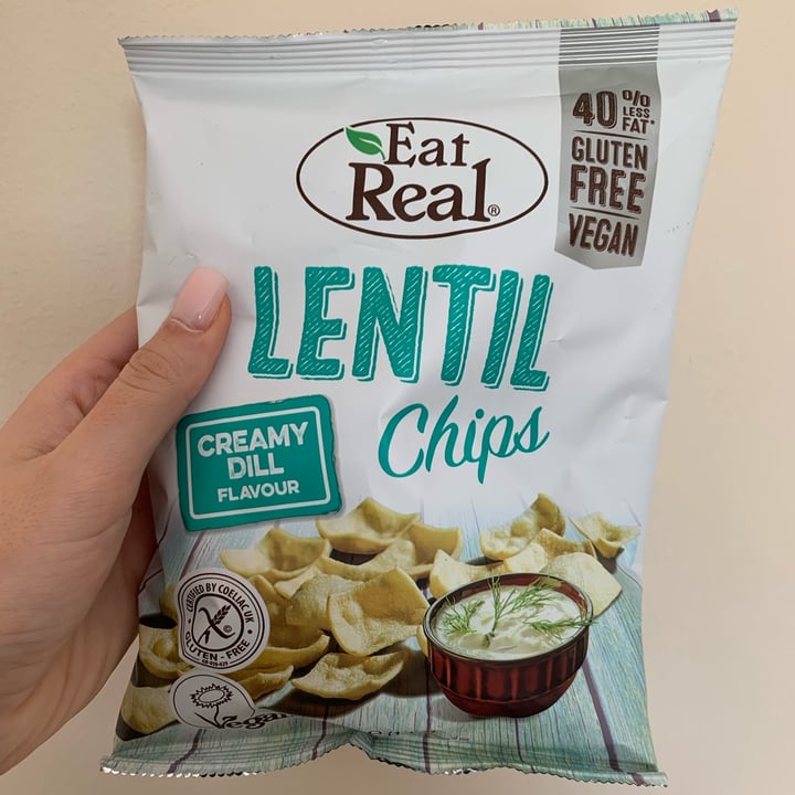 photo of Eat Real Creamy dill lentil chips shared by @joyamassaad on  12 Dec 2021 - review