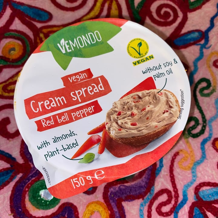 photo of Vemondo Cream Spread Red Bell Pepper shared by @veganagram on  15 Sep 2021 - review