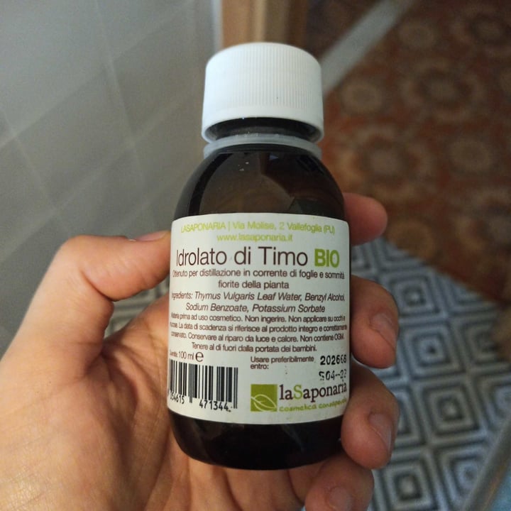 photo of La Saponaria Idrolato di Timo Bio shared by @fedegoesgreen on  16 Oct 2021 - review