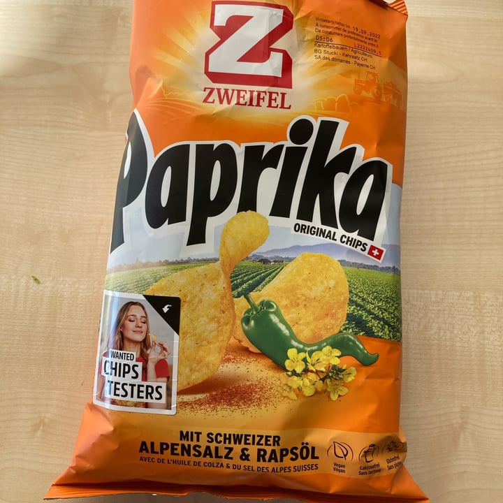 photo of Zweifel Paprika Original Chips shared by @robi96 on  06 Jul 2022 - review