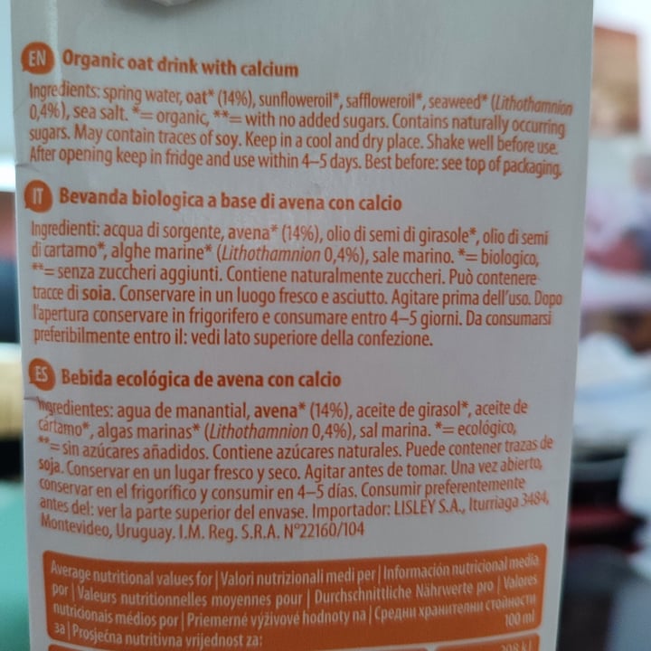 review photo of The Bridge Avena Drink calcium shared by @saucelli on 01 Oct 2022 - review