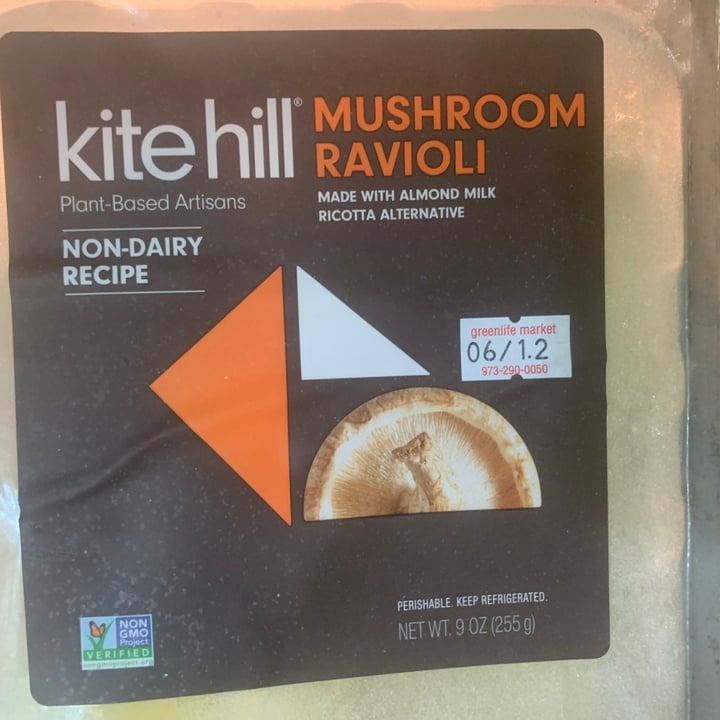 photo of Kite Hill Mushroom Ravioli with Almond Milk Ricotta Alternative shared by @bobmorrell1 on  25 May 2020 - review