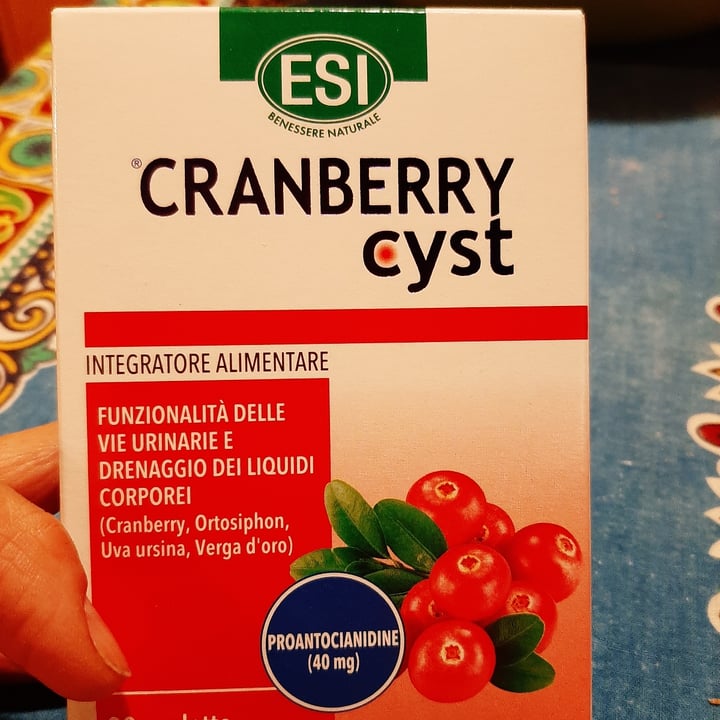 photo of Esi benessere naturale cranberry cyst shared by @cinpel on  15 Oct 2022 - review