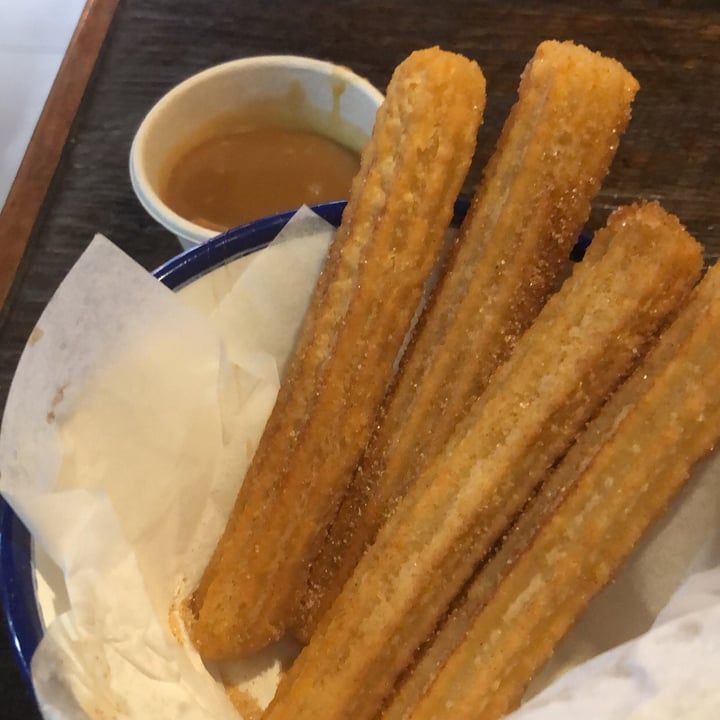 review photo of Soul Burger Cinnamon Churros With Caramel Dipping Sauce shared by @veganmadeeasy on 11 Dec 2020 - review