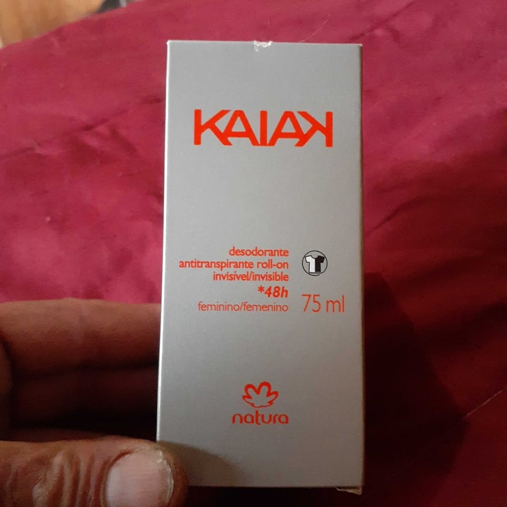 photo of Natura Desodorante antitranspirante roll-on Invisible kaiak shared by @veganoradical on  05 Aug 2021 - review