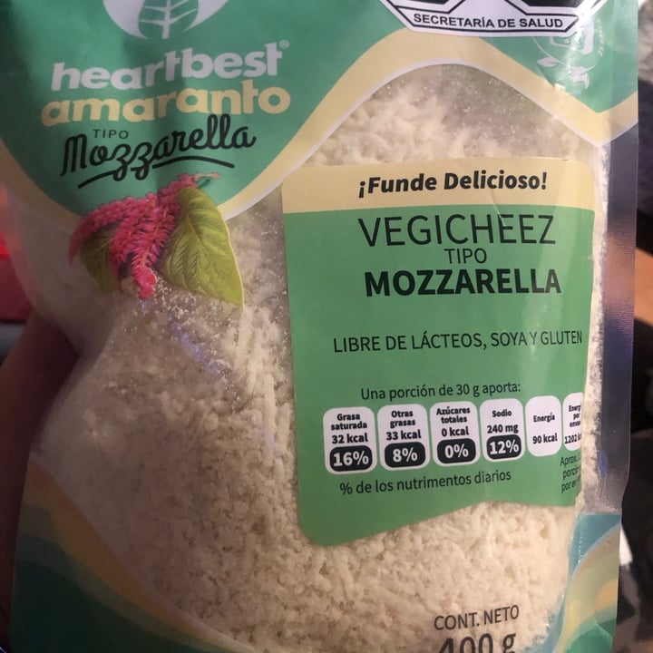 photo of Heartbest Vegicheez Amaranto Tipo Mozzarella shared by @gisgisela on  07 Feb 2021 - review